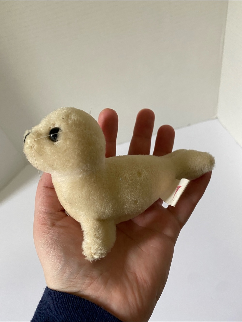 Vintage TLC Dakin Wool White Seal Plush